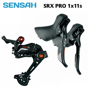 SENSAH SRX PRO 11s Kelių Groupset Kairėje Pavarų Jungiklis + Right Shifter + Galiniai Derailleur Rinkiniai Didžiausias Suderinama Su 52T Kasetės