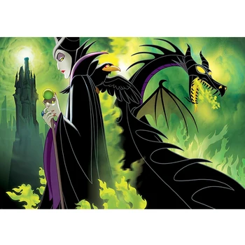 Sensfun Filmą Maleficent Šalies Backdrops Fotostudija Tamsiai Mėlyna Žalia Merginos Gimtadienio Fotografijos Fonas Plakatas