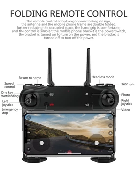 SG106 WiFi FPV RC Drone su 720P ar 1080P arba 4K HD Dual Camera Optinio Srauto Oro Vaizdo RC Quadcopter Žaislų Vaikas VS S20 E58