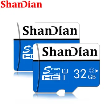 ShanDian Atminties kortelė Micro SD atminties kortelė 32GB class10 64GB 16GB 8GB TF kortelė Microsd Pen ratai 