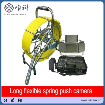 Shenzhen Vicam kanalizacijos kameros 29mm vandeniui savivaldos lygio stūmiklio tikrinimo įranga, su 60m 7mm daugiagyslis kabelis ir skaitiklis skaitiklis