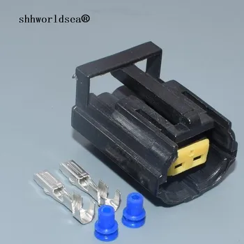 Shhworldsea 2 Pin/Būdas AUTOMOBILĮ Moterų Econoseal Uždaromos Elektros Jungtis Plug Kit For Land Rover Defender NAS Lempos Šviesos 344276-1