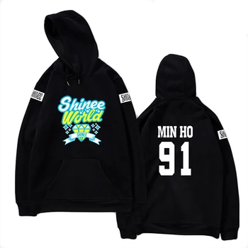 SHINee kpop palaidinukė hoodies moterims/vyrams plius dydis mados hoodie tracksuit Moteris rudens-žiemos K pop gerbėjai populiarus Striukė kailis