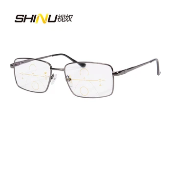 SHINU Progressive Multifocal Skaitymo Akiniai Vyrų Presbyopia Akiniai pamatyti Šalia Šiol Individualų astigmatizmas akinius sh030