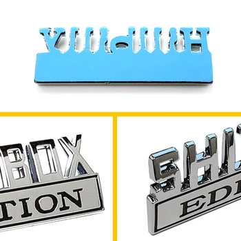 SHITBOX EDITION Emblema Chrome Matinis Emblemos Automobilių Lipdukas Automobilio ar Kamieno Auto Eksterjero Reikmenys, Automobilių Lipdukas Stilius
