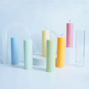 Siamo Cilindro formos Aromatizuoti Žvakės Pelėsių Patvarus 