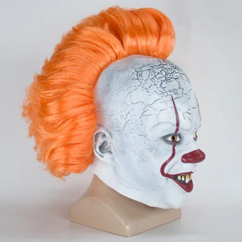 Siaubo Pennywise Joker Kaukė Cosplay ji skyrius 2 Klounas Latekso Kaukės Halloween Kostiumai, Rekvizitas, Deluxe