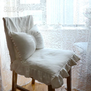 Sielovados kietas paprastas stilius lino pynimas kėdės vietų galinio dangtelio tualetas viešbutis apdailos Cojín de asiento SP5806