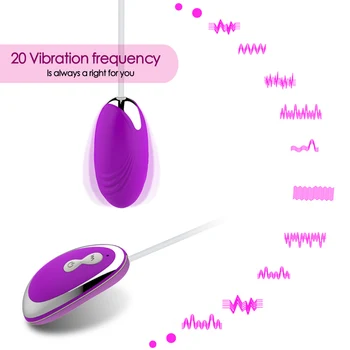 Silikono 20 Greičio Vibracija, Kiaušiniai Makšties Stora Stimuliavimo Vibratorius Exerciser Kulka Vibratorius Erotinis Žaislas Sex Adult produktas