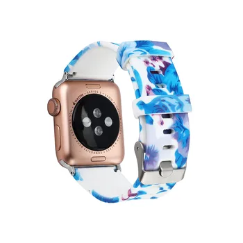 Silikono dirželis Apple Watch Band 42mm Apyrankę 40mm 44mm Apple Žiūrėti Dirželis iwatch juosta 4/3/2 1 38MM Sporto Rankogaliai