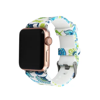 Silikono dirželis Apple Watch Band 42mm Apyrankę 40mm 44mm Apple Žiūrėti Dirželis iwatch juosta 4/3/2 1 38MM Sporto Rankogaliai