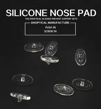 Silikono nosies pagalvėlę akiniai dalis 500pcs minkšta medžiaga, išvengti akinių slydimo dhoptical CY005