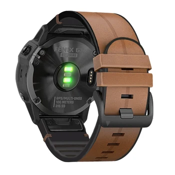 Silikono+Odinis Watchband Garmin Fenix 6X 6 Pro Žiūrėti Greitas Išleisti Lengvai tilptų Riešo Juostos 26 22mm Už Fenix 5X 5 Plius 3 3HR