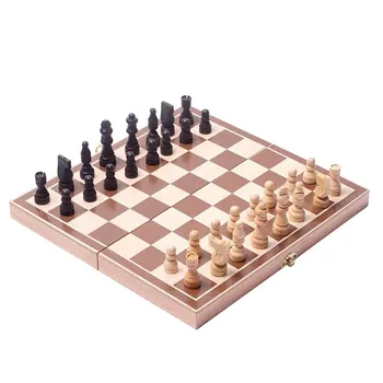 Silpnas Magnetinis Mediniai sofos Šachmatų Rinkinį su Veltiniai Žaidimo Lentos Interjero Saugojimo Suaugusiems, Vaikams, Pradedantiesiems Didelių Šachmatų Lenta
