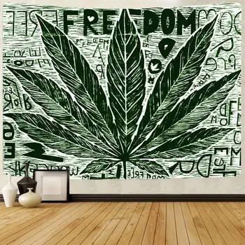Simsant Rasta Marihuanos Lapų Mozaiką Pasaulio Žemėlapyje Žvaigždynas Sienos Kabo Gobelenai Gyvenimo Kambario, Miegamasis Namų Bendrabučio Dekoras