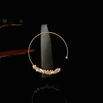 SINZRY rankų darbo natūralių gėlavandenių perlų elegantiškas vėrinys grupė Moterų, šaliai, papuošalai, Dovana