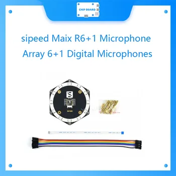 Sipeed Maix R6+1 Mikrofonų rinkinys 6+1 Skaitmeninis Mikrofonai ir 12 RGB šviesos Diodai Suderinamas su Maix AIoT serija