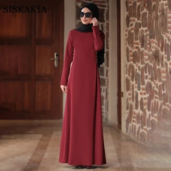 Siskakia Kuklus Musulmonų Abaja Suknelė Moterims Rudenį 2020 arabų Vakare Nešioja Maroko Dubajus Qtar Turkija, Malaizija, Drabužiai Nauji