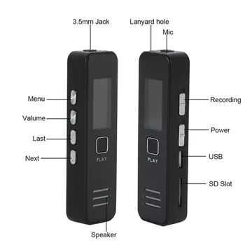 Skaitmeninis Balso Įrašymo Triukšmą, WAV Įrašyti USB diktofoną, bet bodhis nenorėjo tolimojo Garso Įrašymas MP3 Grotuvas, Garso įrašymo funkcija