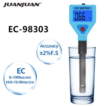 Skaitmeninis EB Metrų Testeris Vandens Kokybę, Stebėti EB-98303 Vandens Analizatorius LCD Ekranas, Baseinai Geriamojo Vandens Akvariumuose 40%nuolaida