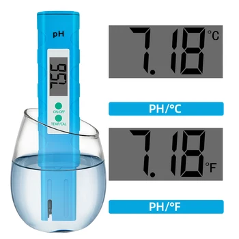 Skaitmeninis PH-Metras LCD Pocket Pen PH elektrodas Didelis Tikslumas 0.01 už Akvariumo Vandens Baseinas Stebėti PH Testeris 40% nuolaida