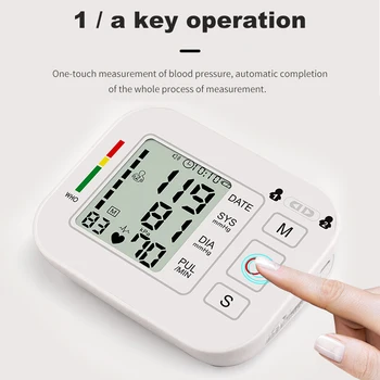 Skaitmeninis žasto Kraujo Spaudimo Matuoklis Stebėti USB jungtį Automatinis Širdies Plakimas Norma Kamertonas ' Sfigmomanometrams 99 kartus