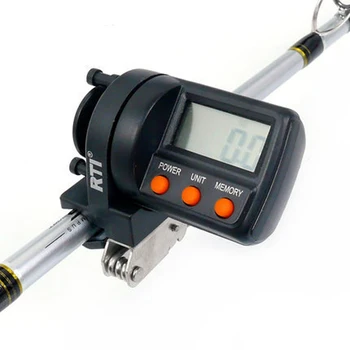 Skaitmeninis Žvejybos Linija Counter Elektroninių 999M Clip-on Deepth Indikatorius su LED Skaitmeninis Ekranas-Kalmarai Valtis, Žvejybos Įrankiai