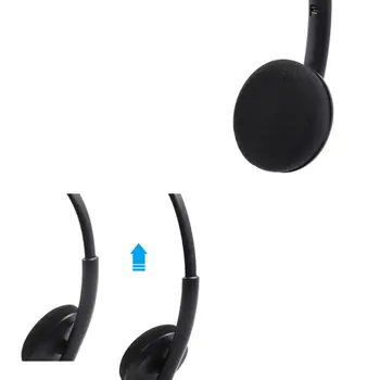 Skambučių Centras USB Ausinių Triukšmo Panaikinimo laisvų Rankų įrangos Ausinių su Mikrofonu garso Valdymo Funkcija