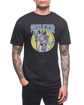 Skeletor Marškinėliai Jis-Žmogus Vintage Retro Komiksų Gimtadienio proga Kultas, 1980 m. ' Homme Plus Size Tee Marškinėliai