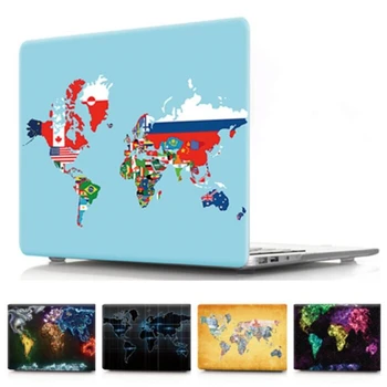 Skirta Macbook Air 13 inch Atveju A1932 2018 M. Pasaulio Žemėlapis Aiškus Skaidrus, Matinis Sunku Nešiojamas Padengti Apple Mac book 13.3