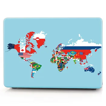 Skirta Macbook Air 13 inch Atveju A1932 2018 M. Pasaulio Žemėlapis Aiškus Skaidrus, Matinis Sunku Nešiojamas Padengti Apple Mac book 13.3