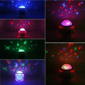 Sky Star Vaikams, Kūdikio Kambarys, Naktį Šviesos Projektoriaus Lempa Miegamojo Muzikos Žadintuvas Namų Dekoro Ekranas Skaitmeninis LED žadintuvai