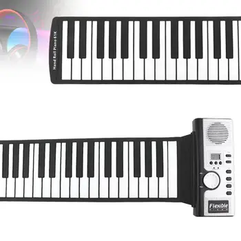 Slade 61 Klavišų Elektroninės Nešiojamų Silikono Lankstus Vertus suristi Fortepijonas Built-in Speaker MIDI Out Klaviatūros, Organų