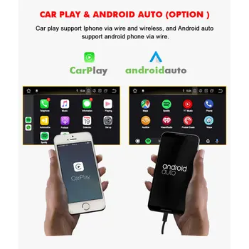 SMAIGALYS Android 10.0 Automobilių grotuvas, 7 colių 2 Din Automobilio Radijo Car gps automagnetolos Automobilio Multimedijos CarPlay Balso 1080P 