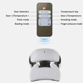 Smart 4D Magnetinio Impulso Šildomi Elektriniai Kaklo Massager Toli Infraraudonųjų spindulių Šildymo Skausmo Kaklo Masažas