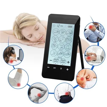 Smart TENS Elektroninių Impulsų Massager Su 2 kanalų Touch Screen 12 režimas Mini body massager Fizinės Terapijos