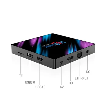 Smart TV Box H96 MAX RK3318 Quad Core QHD HD Android 9.0 TV Box 4K Dual Band Wifi USB 3.0 H96MAX Set Top Box