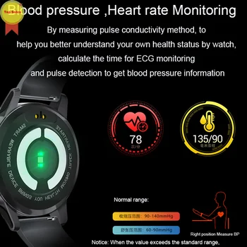 Smart Žiūrėti IP68 Vandeniui PPG EKG Žiūrėti Kraujo Spaudimas Spo2 Širdies ritmo Aptikimo Multi Sporto Vyrų Vyresnysis Sveikatos Priežiūros Smartwatch
