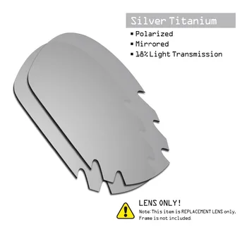SmartVLT 3 Poros, Poliarizuota Akiniai Pakeitimas Objektyvai už Oakley Žandikaulio Anga Stealth Black & Silver Titano & 24K Aukso