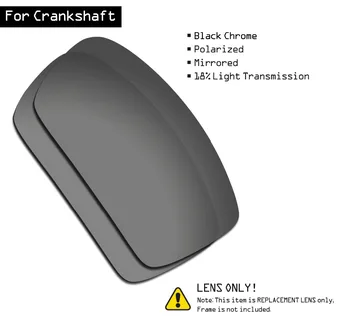 SmartVLT, Poliarizuota Akiniai Pakeitimas Objektyvai už Oakley alkūninis velenas - Black Chrome