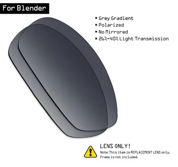 SmartVLT, Poliarizuota Akiniai Pakeitimas Objektyvai už Oakley Blender - Pilkos Gradientas Atspalviu
