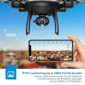 SNAPTAIN SPF50MQ 1080P/2K Drone su Kamera, HD Vaizdo Kameros Drone Balso Gestų Kontrolės Kalėdų Dovana Pradedantiesiems Vaikai