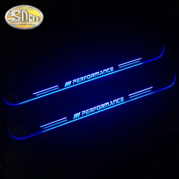 SNCN Vandeniui Akrilo Juda LED Sveiki Pedalą Automobilis Nusitrinti Plokštė Pedalo Durų Slenksčio Kelias Šviesos BMW X3 F25 2011 - m. m.
