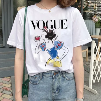 Snow White marškinėliai Moterims Vasaros Mielas 