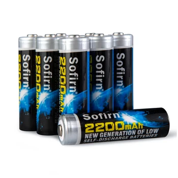 Sofirn 8pcs 1.2 V AA 2200mah Baterijos Įkraunamos NiMh AA Baterijas Laikrodžiai, nuotolinio valdymo pultai, Žaislai ir Elektronikos Prietaisus,