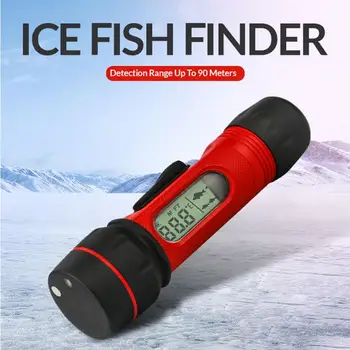 Sonar Fish Finder Belaidžio Detektoriaus Gylis Tvirtesnį 0.8-90 m. Skaitmeninis Rankena Jutiklis Žiemos Povandeninių /ledo /jūros /valtis, Žvejyba