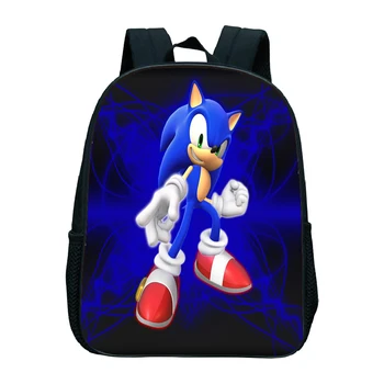 Sonic Darželio BookBag Sonic, Kuprinės, Berniukų Mokyklos Krepšys vaiko kuprinė Vaikams kuprinės Merginos Pečių Maišą Mochila