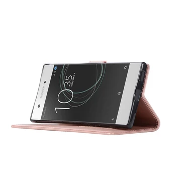 Sony Xperia XA1 Ultra Flip Piniginės Atveju G3221 G3223 G3212 G3216 Kortelės Lizdas Telefono Maišelį G 3221 3223 3216 XA 1 Ultra Odos Padengti