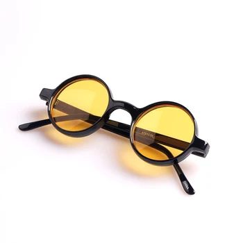 Spalvinga steampunk apvalūs akiniai nuo saulės moterims, vyrams 2020 geltona žalia mėlyna oranžinė raudona saulės akiniai oculos de sol feminino uv400