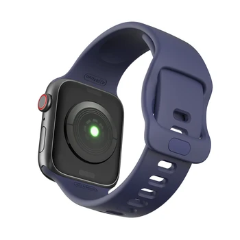 Sporto silikono dirželis Apple watch band 44mm 40mm 42 38mm Kvėpuojantis watchband correa apple žiūrėti serija 3 5 6 4 SE iwatch